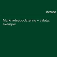 Marknadsuppdatering – valuta, exempel